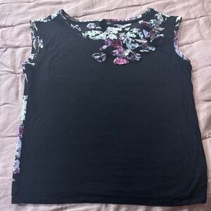 White House Black Market Floral Tank Top